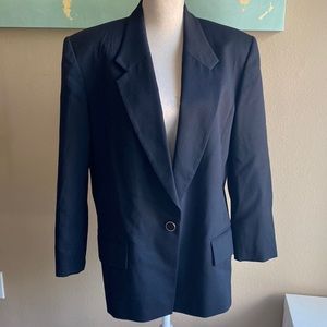 Pendleton size 12 black wool blazer